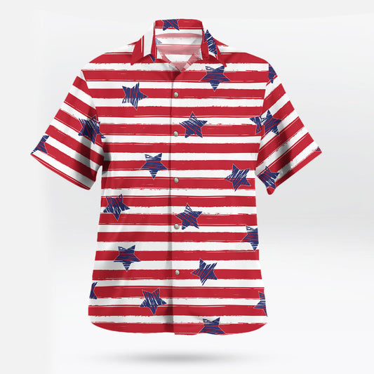 Patriot American Sketch Stars Unique Hawaiian Shirt – Moonbestprint