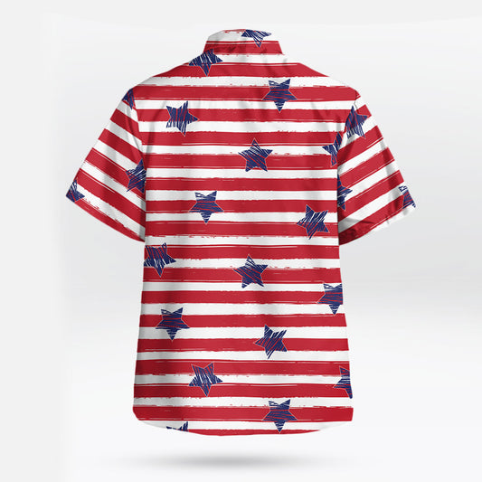 Patriot American Sketch Stars Unique Hawaiian Shirt – Moonbestprint
