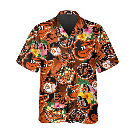 Pattern Baltimore Orioles Hawaiian Shirt, Baltimore Orioles Aloha Shirt Moonbestprint