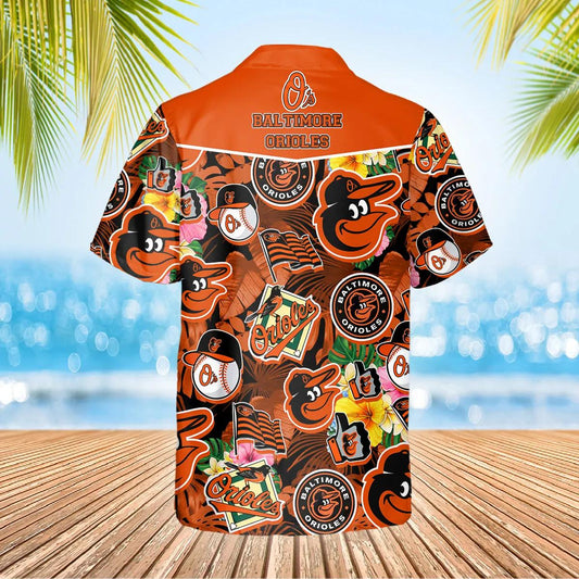 Pattern Baltimore Orioles Hawaiian Shirt, Baltimore Orioles Aloha Shirt Moonbestprint