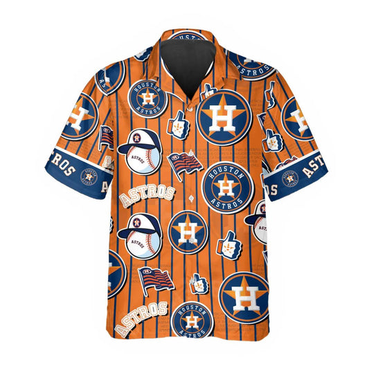 Pattern Houston Astros Hawaiian Shirt, Houston Astros Aloha Shirt Moonbestprint