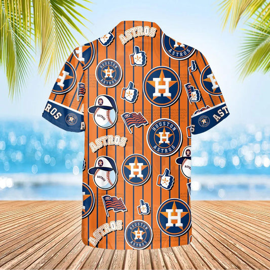 Pattern Houston Astros Hawaiian Shirt, Houston Astros Aloha Shirt Moonbestprint