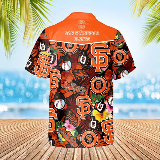 Pattern San Francisco Giants Hawaiian Shirt, SF Giants Aloha Shirt Moonbestprint