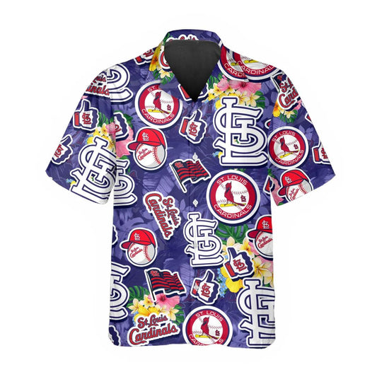Pattern St. Louis Cardinals Hawaiian Shirt, St. Louis Cardinals Aloha Shirt Moonbestprint