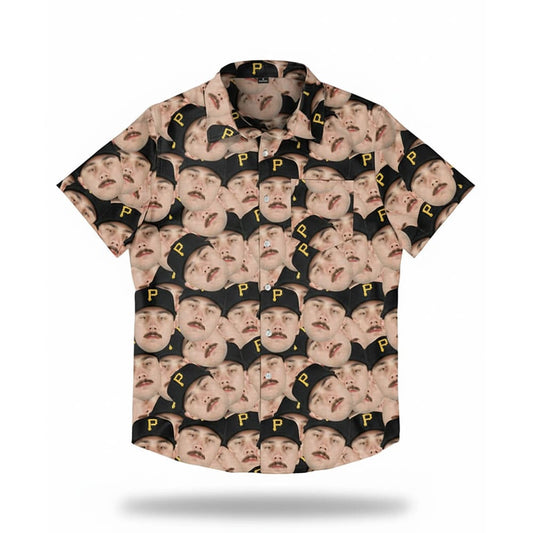 Paul Skenes Face Hawaiian Shirt Moonbestprint