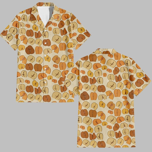 Peaches Butt Hawaiian Shirt - Moonbestprint