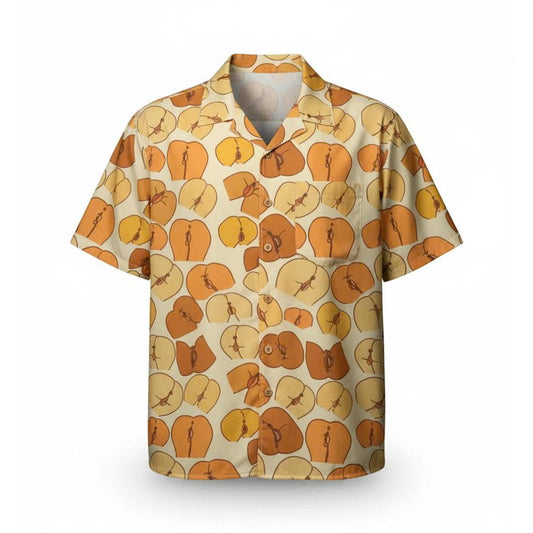 Peaches Butt Hawaiian Shirt Moonbestprint