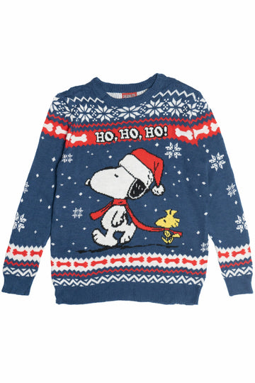 Peanuts Snoopy & Woodstock "Ho, Ho, Ho!" Ugly Christmas Sweater – Moonbestprint