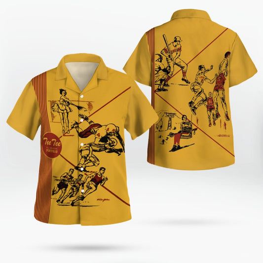 Pee Chee Folder Front and Back Cover Nostalgia Hawaiian Shirt - Moonbestprint
