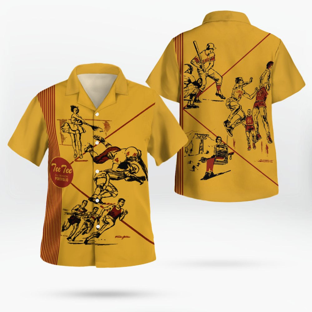 Pee Chee Folder Front and Back Cover Nostalgia Hawaiian Shirt – Moonbestprint