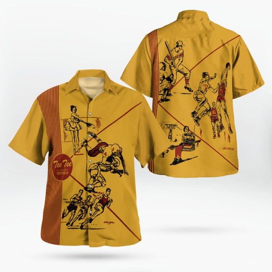 Pee Chee Folder Front and Back Cover Nostalgia Hawaiian Shirt - Moonbestprint