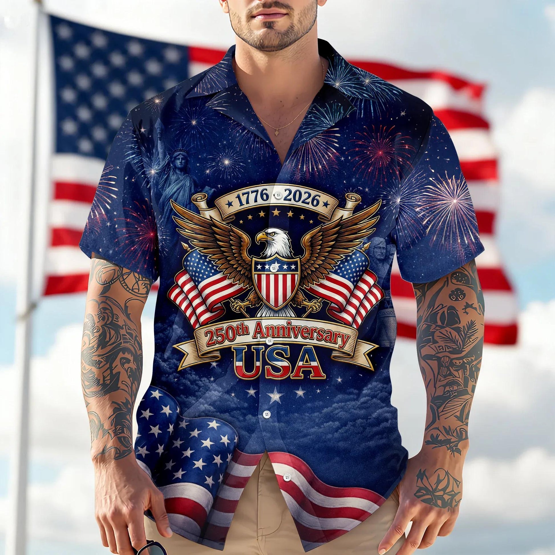250th Anniversary 1776-2026 Hawaii Shirt, 250th Anniversary Gift Moonbestprint