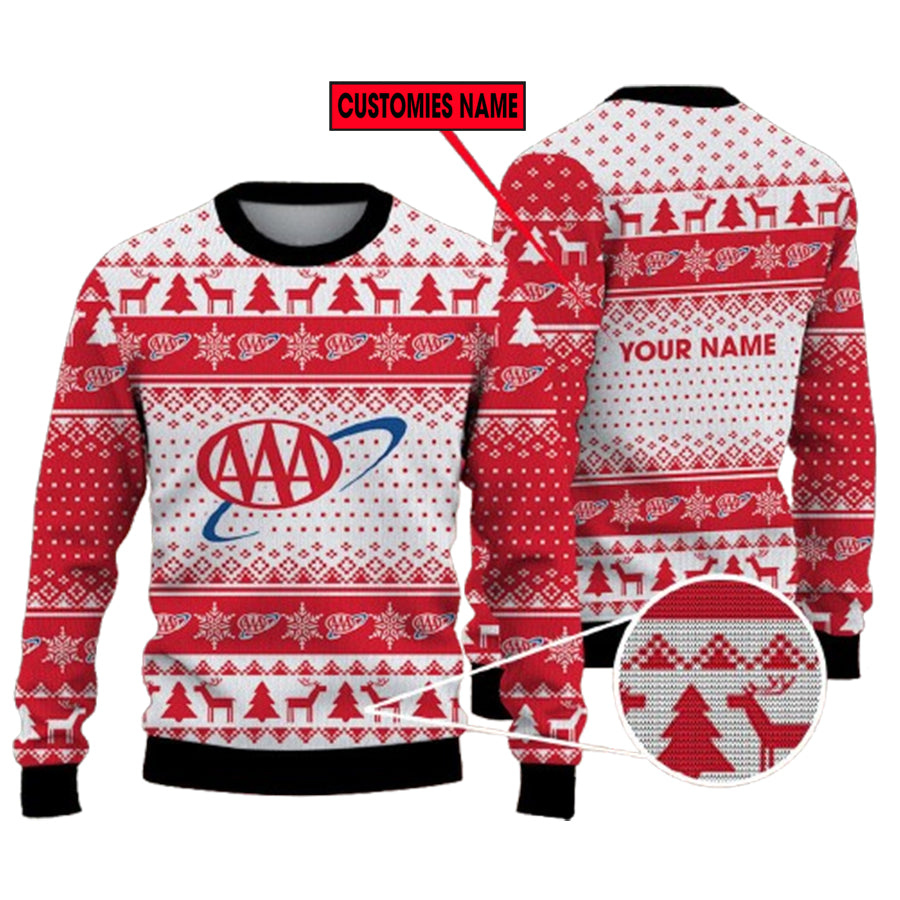 Personalized Aaa Logo Ugly Christmas Sweater – Moonbestprint