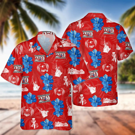 America 250 Anniversary 1776-2026 Hawaii Shirt 2, 250th Anniversary Gift Moonbestprint