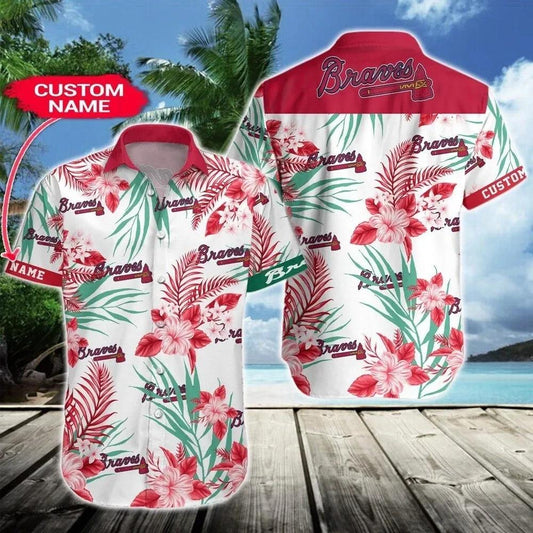 Personalized Atlanta Baseball Team Bravess Hawaiian Shirt, MLB Hawaiian Shirt Moonbestprint