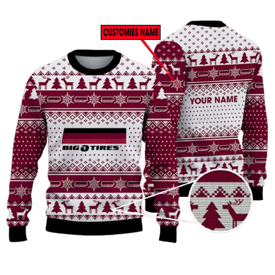 Personalized Big O Tires Logo Ugly Christmas Sweater – Moonbestprint