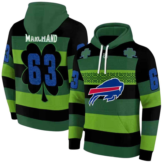 Personalized Buffalo Bills Celtic Patterns Green AOP Hoodie -  Moonbestprint