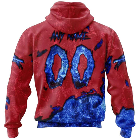 Personalized Buffalo Bills Devil Eyes Gift For Fans AOP Hoodie -  Moonbestprint
