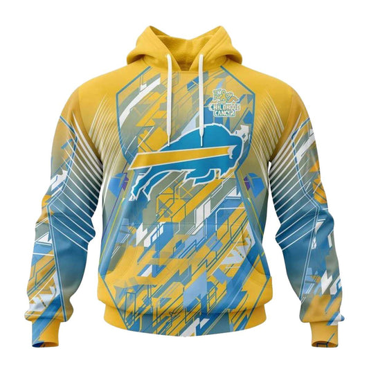 Personalized Buffalo Bills Fearless Against Childhood Cancers AOP Hoodie -  Moonbestprint