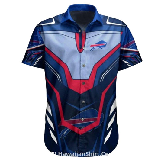 Personalized Buffalo Bills Futuristic Armor Style Hawaiian Shirt - Moonbestprint