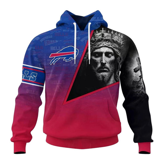 Personalized Buffalo Bills Gods Blessing AOP Hoodie -  Moonbestprint