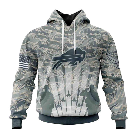 Personalized Buffalo Bills Honor Us Air Force Veterans AOP Hoodie -  Moonbestprint