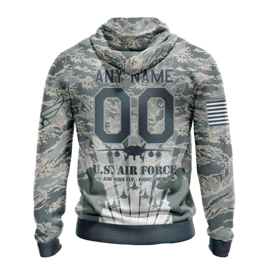 Personalized Buffalo Bills Honor Us Air Force Veterans AOP Hoodie -  Moonbestprint