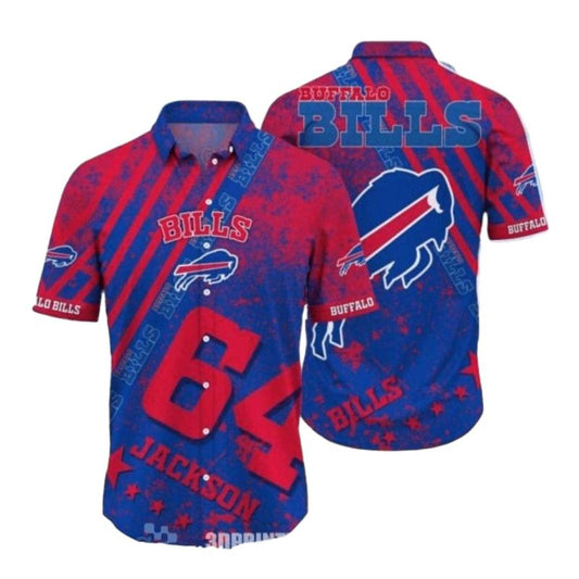 Personalized Buffalo Bills Logo Vintage Hawaiian Shirt - Moonbestprint