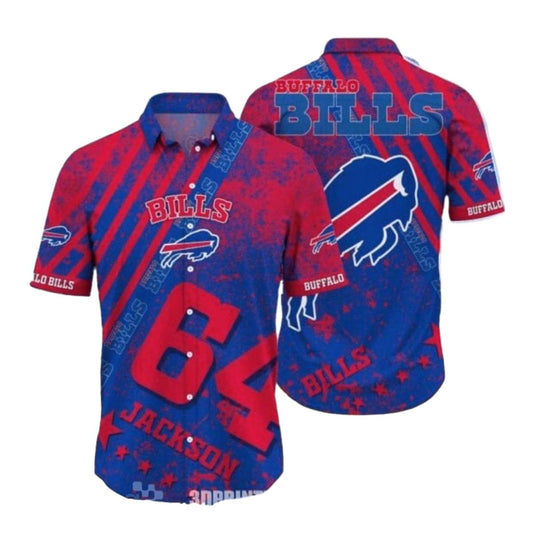 Personalized Buffalo Bills Logo Vintage Hawaiian Shirt - Moonbestprint