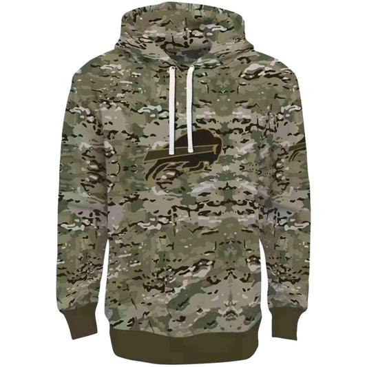 Personalized Buffalo Bills Military Style AOP Hoodie -  Moonbestprint