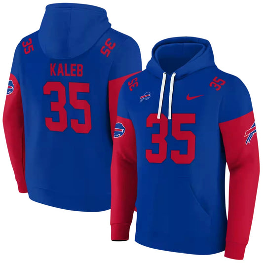 Personalized Buffalo Bills Minimal Design Blue AOP Hoodie -  Moonbestprint