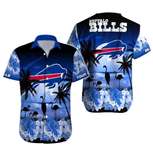Personalized Buffalo Bills Moonlit Tropics Hawaiian Shirt - Moonbestprint