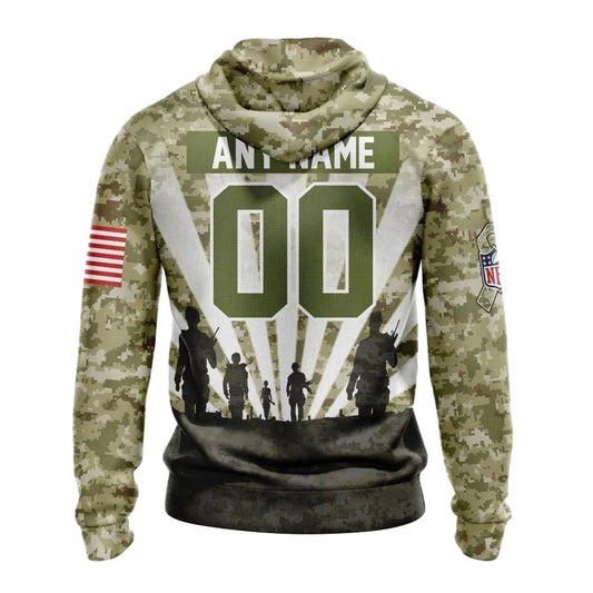Personalized Buffalo Bills Salute To Service Honor Veterans AOP Hoodie -  Moonbestprint