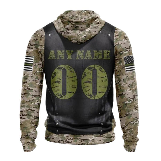 Personalized Buffalo Bills Skull Camo Veteran Kits AOP Hoodie -  Moonbestprint