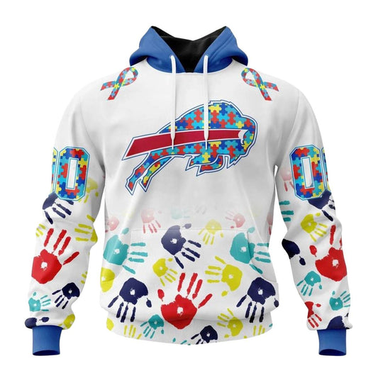Personalized Buffalo Bills Special Fearless Against Autism AOP Hoodie -  Moonbestprint