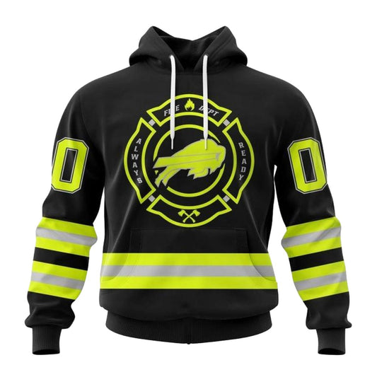 Personalized Buffalo Bills Special Firefighter Uniform AOP Hoodie -  Moonbestprint