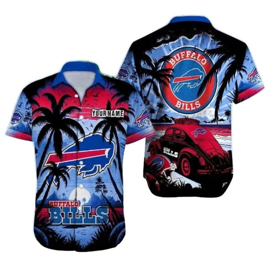 Personalized Buffalo Bills Sunset Cruise Hawaiian Shirt - Moonbestprint