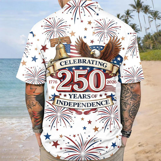 Celebrating 250 Years Of Independence Hawaii Shirt, 250th Anniversary Gift Moonbestprint
