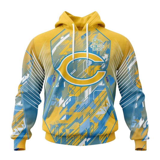 Personalized Chicago Bears Fearless Against Childhood Cancers AOP Hoodie -  Moonbestprint