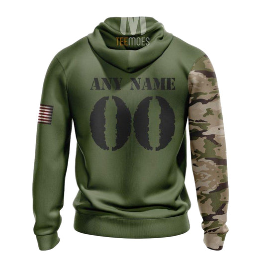 Personalized Chicago Bears Green Camo US Military AOP Hoodie -  Moonbestprint