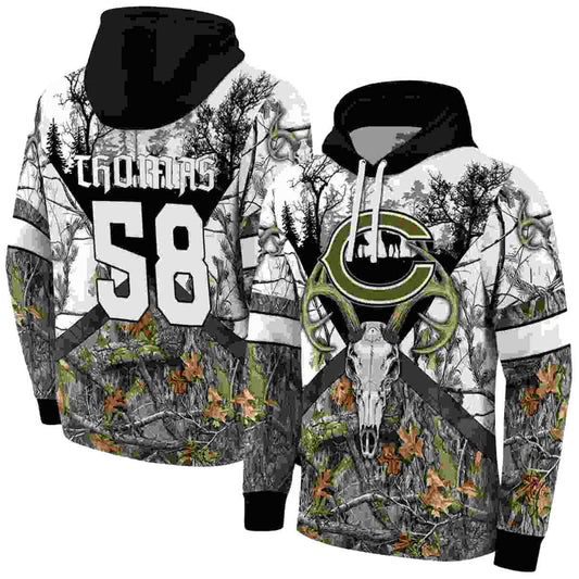 Personalized Chicago Bears Logo And Forest Silhouette AOP Hoodie -  Moonbestprint