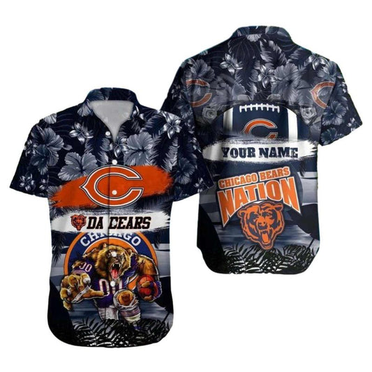 Personalized Chicago Bears Nation Hawaiian Shirt - Moonbestprint