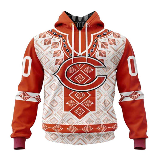 Personalized Chicago Bears Native Pattern AOP Hoodie -  Moonbestprint