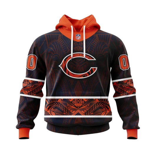 Personalized Chicago Bears Native With Samoa Culture AOP Hoodie -  Moonbestprint