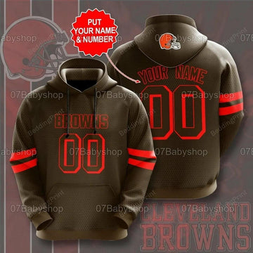 Personalized Cleveland Browns 01 - Hoodie 3D, NFL Hoodie Moonbestprint
