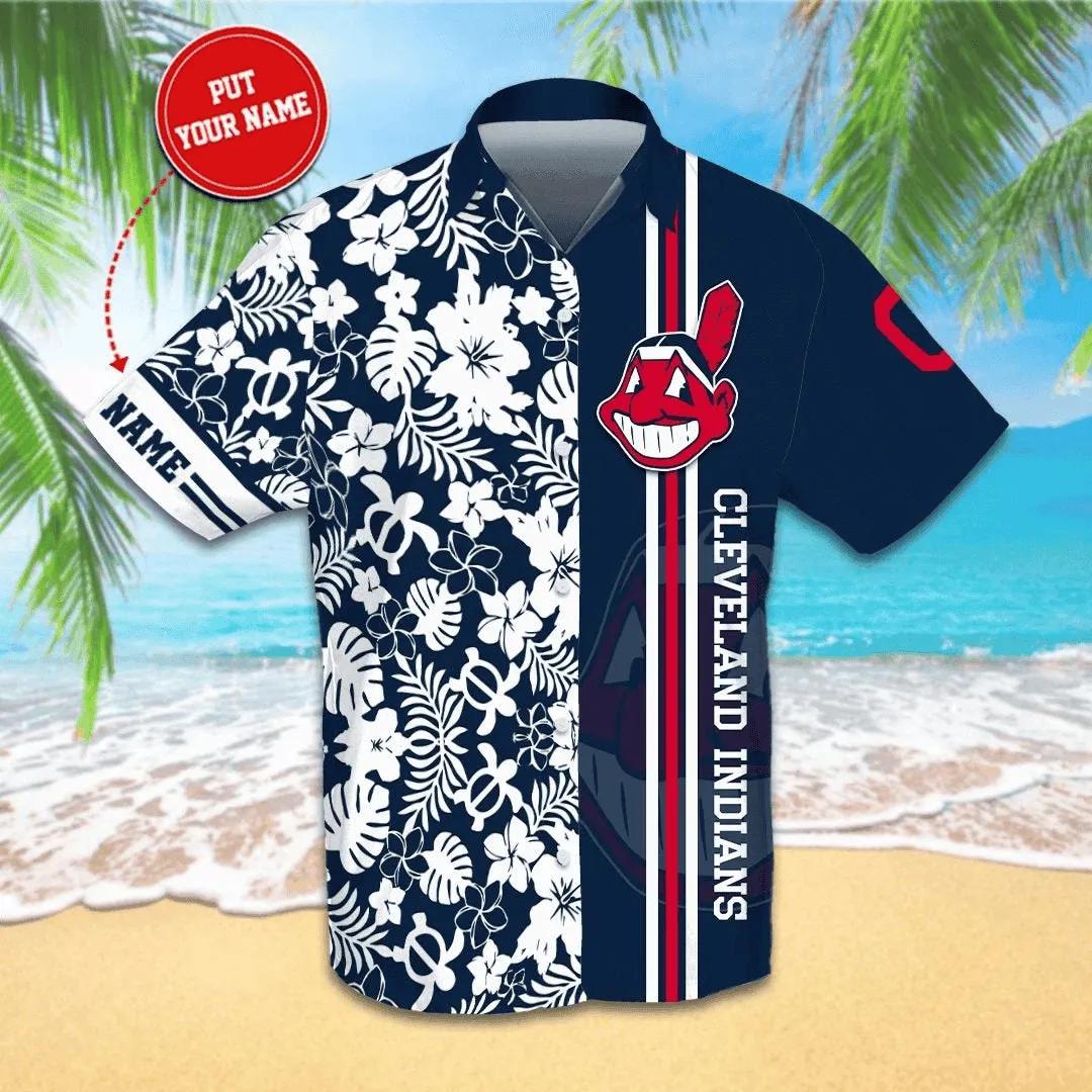 Personalized Cleveland Indians Hawaiian Shirt, MLB Hawaiian Shirt Moonbestprint