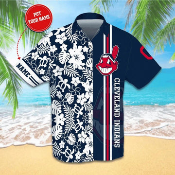Personalized Cleveland Indians Hawaiian Shirt, MLB Hawaiian Shirt Moonbestprint