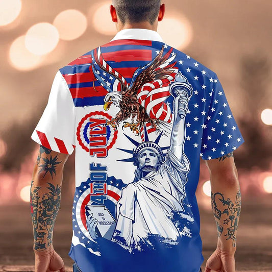 Personalized Custom Name America 4th Of July Hawaii Shirt, 250th Anniversary Gift Moonbestprint