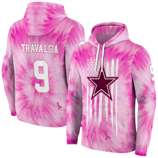 Personalized Dallas Cowboys Cancer Support Pink AOP Hoodie - Moonbestprint