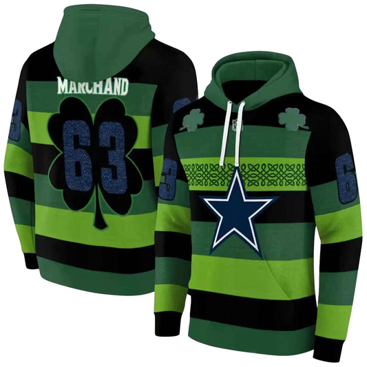 Personalized Dallas Cowboys Celtic Patterns Green AOP Hoodie - Moonbestprint